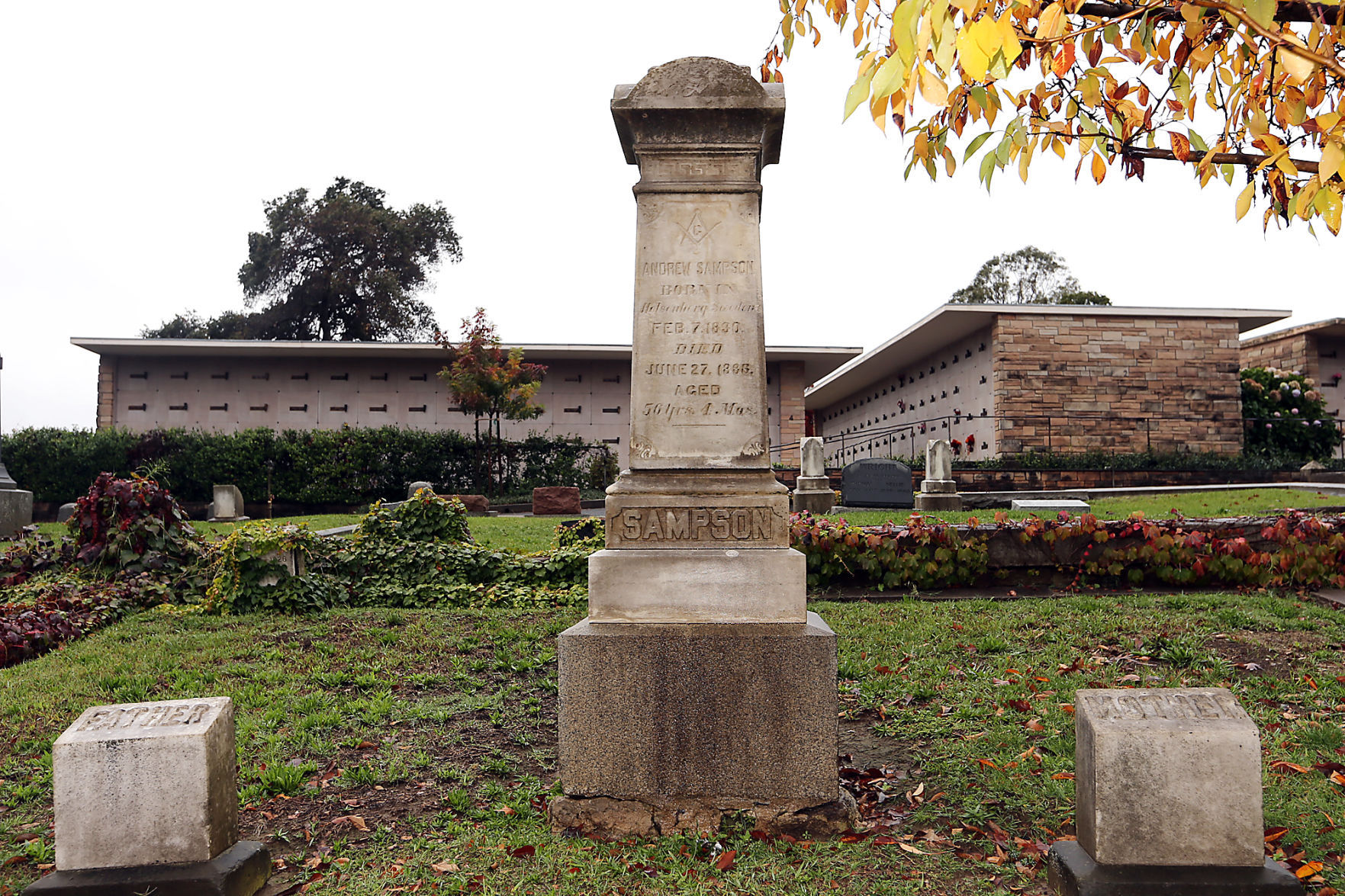 Tulocay Cemetery: Andrew Sampson, 1830-1886